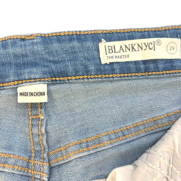 Blanknyc The Baxter Cropped Ribcage Straight Leg Denim Jeans Size 29/8 Ankle - Picture 8 of 10